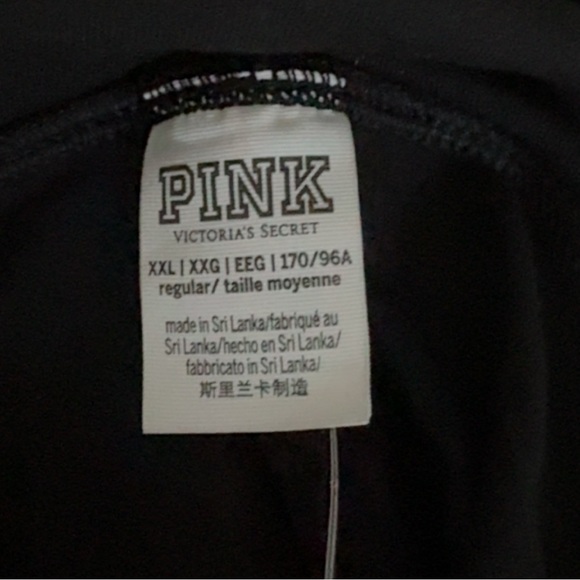XXL Pink VS Leggings
Black BG w/ white stripe -cursive writing “pink” on one leg - Picture 3 of 3